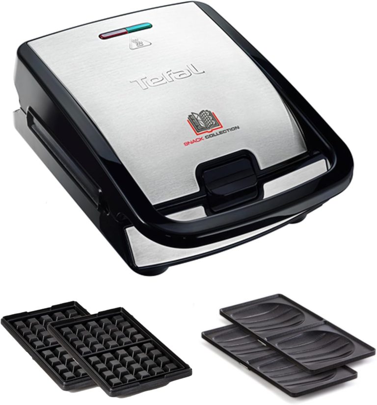 Tefal Snack Collection Gaufrier et Croque Monsieurs SW853D12, 2 jeux de plaques, 700W