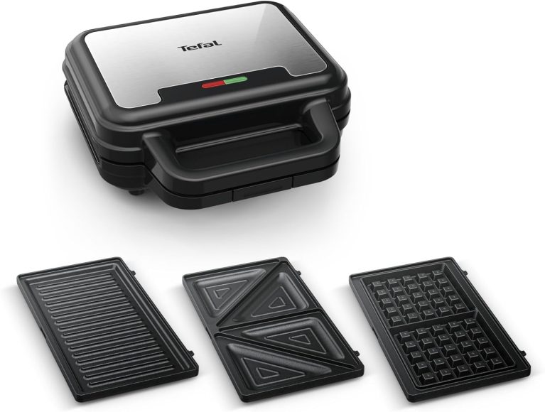 Tefal UltraCompact 3 en 1 SW383D10, appareil à gaufres, sandwichs et paninis