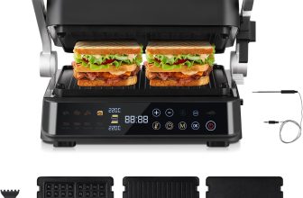 Notre test de l&rsquo;appareil croque-monsieur AMZCHEF XL Grill de Contact 4-en-1